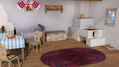 Romanian Traditional House Interior